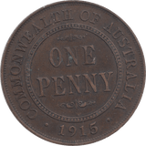 1915 AUSTRALIA ONE PENNY - WORLD COINS - Cambridgeshire Coins