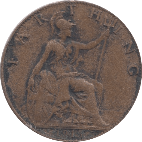 1915 FARTHING ( FAIR ) - Farthing - Cambridgeshire Coins