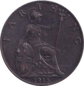 1915 FARTHING ( UNC ) - Farthing - Cambridgeshire Coins