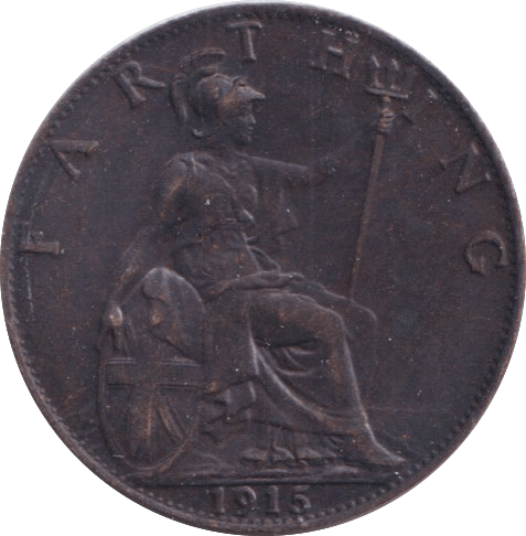1915 FARTHING ( UNC ) - Farthing - Cambridgeshire Coins