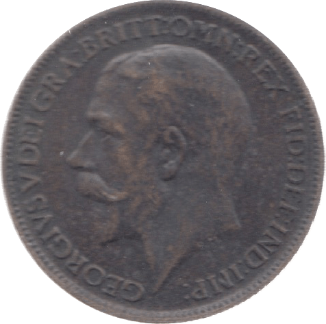 1915 FARTHING ( VF ) 23 - Farthing - Cambridgeshire Coins