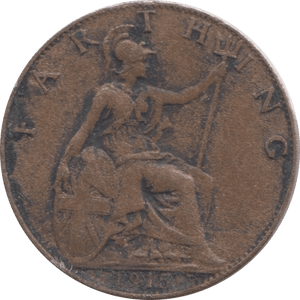 1915 FARTHING ( VF ) - Farthing - Cambridgeshire Coins
