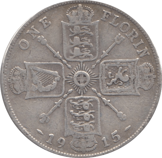 1915 FLORIN ( GF ) 2 - Florin - Cambridgeshire Coins