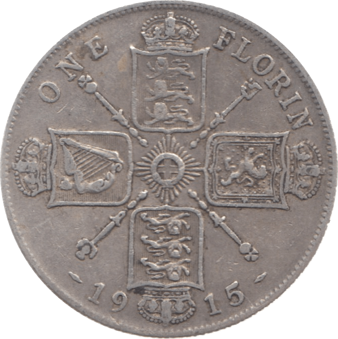1915 FLORIN ( GF ) - Florin - Cambridgeshire Coins
