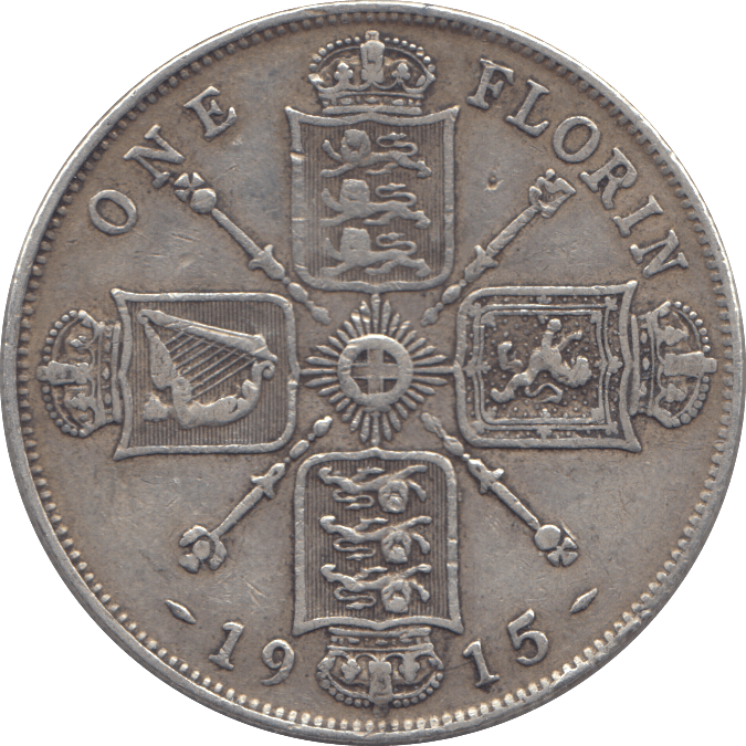 1915 FLORIN ( GF ) - Florin - Cambridgeshire Coins