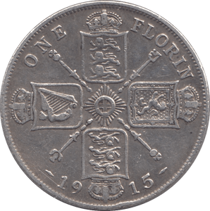 1915 FLORIN ( VF ) - FLORIN - Cambridgeshire Coins