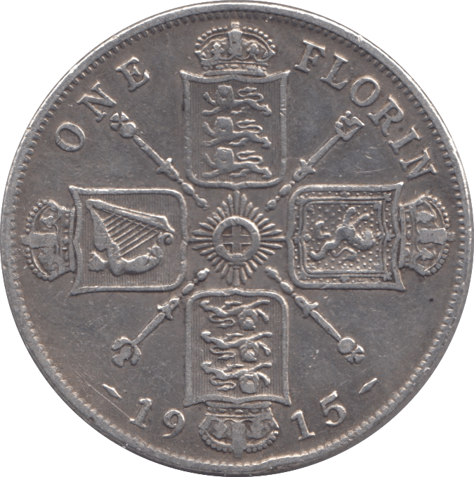 1915 FLORIN ( VF ) - FLORIN - Cambridgeshire Coins