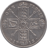 1915 FLORIN ( VF ) - FLORIN - Cambridgeshire Coins