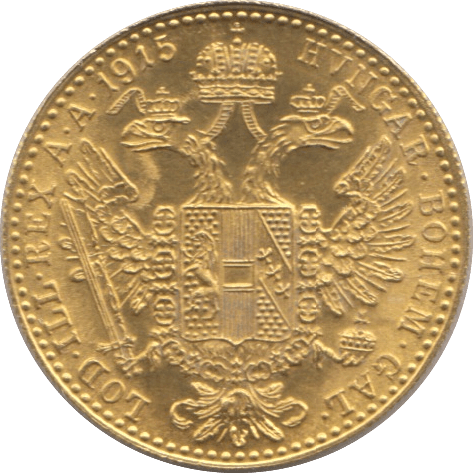 1915 GOLD 1 DUCAT AUSTRIA 2 - Gold World Coins - Cambridgeshire Coins