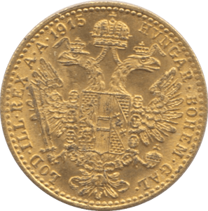 1915 GOLD 1 DUCAT AUSTRIA - Gold World Coins - Cambridgeshire Coins