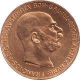 1915 GOLD 100 CORONE AUSTRIA - Gold World Coins - Cambridgeshire Coins