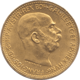 1915 GOLD 20 KORONA AUSTRIA - Gold World Coins - Cambridgeshire Coins