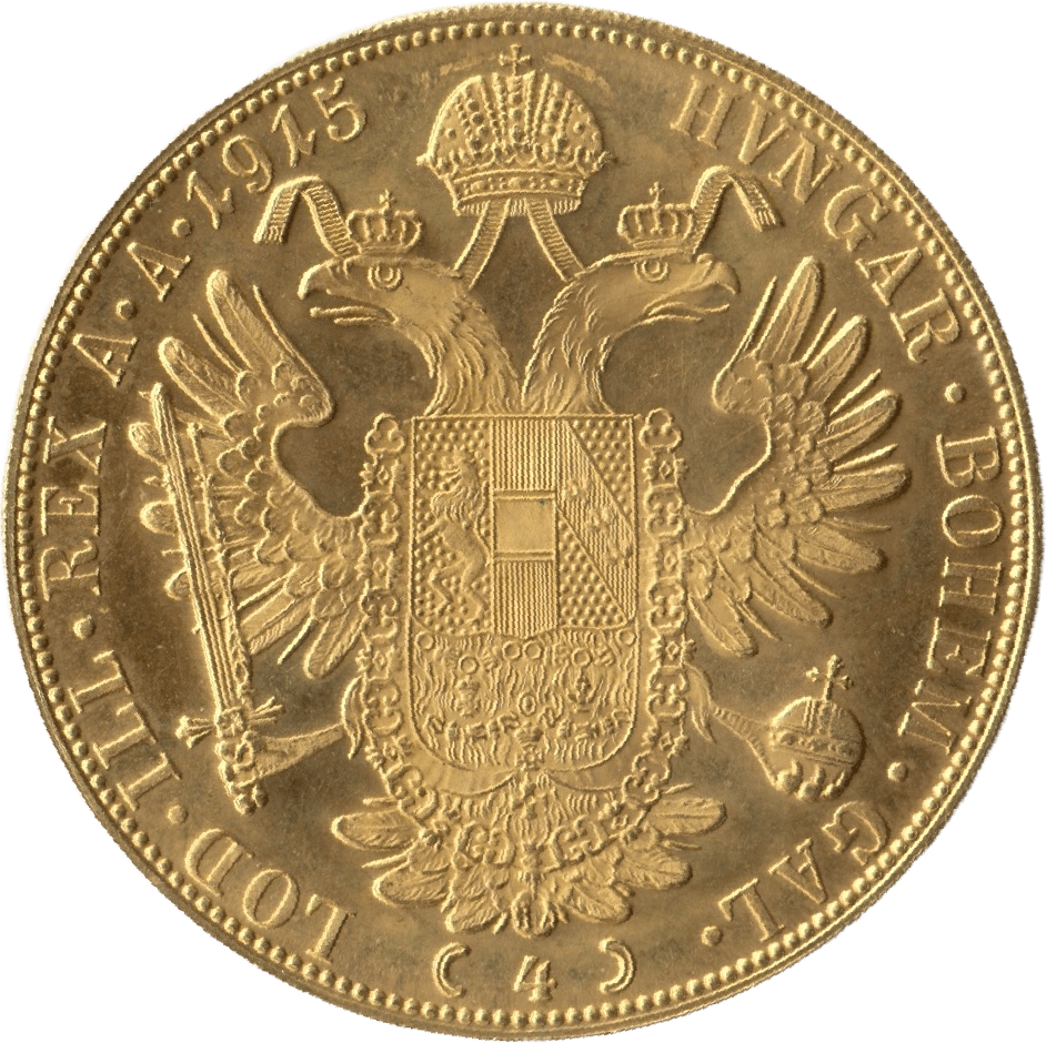 1915 GOLD 4 DUCAT AUSTRIA 1 - Gold World Coins - Cambridgeshire Coins