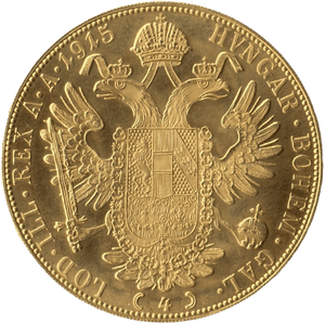 1915 GOLD 4 DUCAT AUSTRIA 2 - Gold World Coins - Cambridgeshire Coins