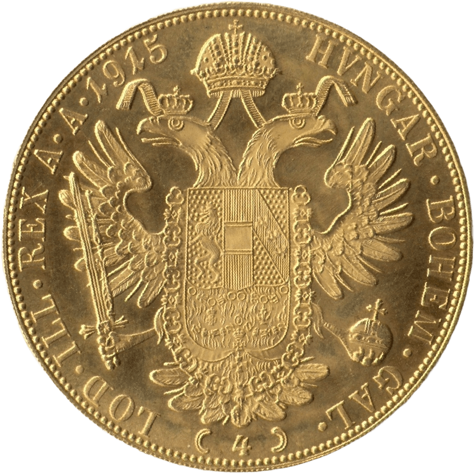 1915 GOLD 4 DUCAT AUSTRIA 2 - Gold World Coins - Cambridgeshire Coins