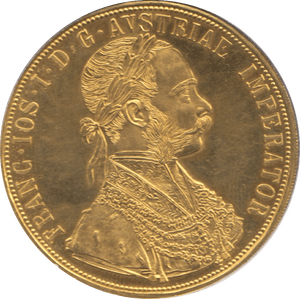 1915 GOLD 4 DUCAT AUSTRIA - Gold World Coins - Cambridgeshire Coins