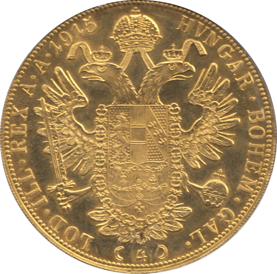 1915 GOLD 4 DUCAT AUSTRIA - Gold World Coins - Cambridgeshire Coins