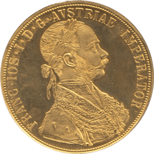 1915 GOLD 4 DUCAT AUSTRIA - Gold World Coins - Cambridgeshire Coins