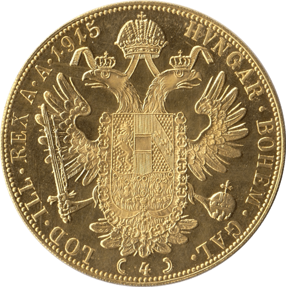 1915 GOLD 4 DUCAT AUSTRIA - Gold World Coins - Cambridgeshire Coins