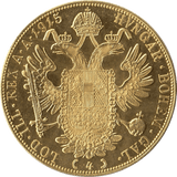 1915 GOLD 4 DUCAT AUSTRIA - Gold World Coins - Cambridgeshire Coins