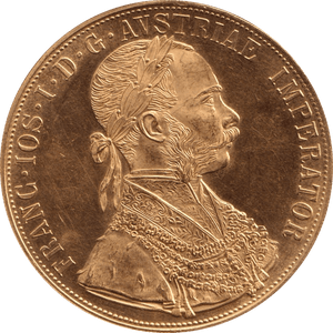 1915 GOLD 4 DUCAT AUSTRIA - Gold World Coins - Cambridgeshire Coins