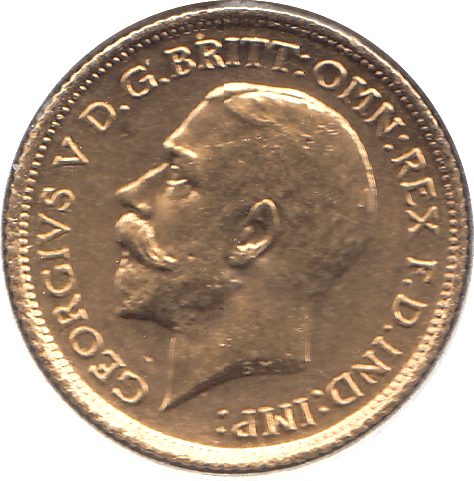 1915 GOLD HALF SOVEREIGN ( UNC ) - Half Sovereign - Cambridgeshire Coins