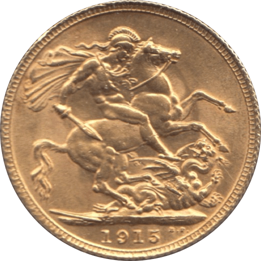 1915 GOLD SOVEREIGN ( AUNC ) I - Sovereign - Cambridgeshire Coins