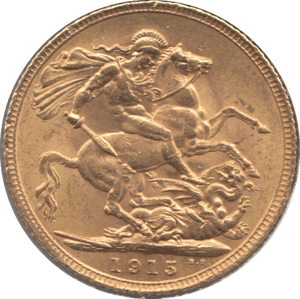 1915 GOLD SOVEREIGN ( AUNC ) - Sovereign - Cambridgeshire Coins