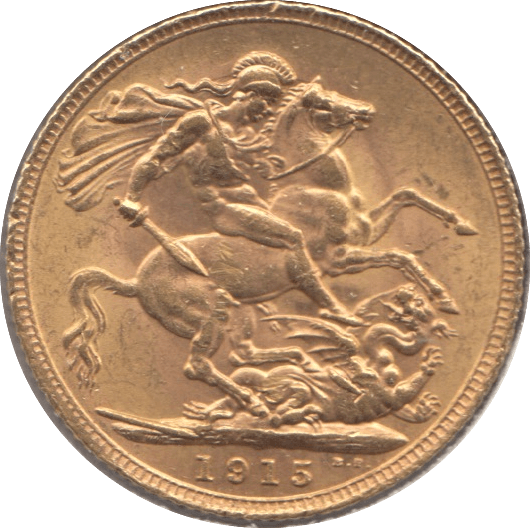 1915 GOLD SOVEREIGN ( AUNC ) - Sovereign - Cambridgeshire Coins