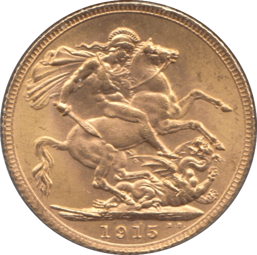 1915 GOLD SOVEREIGN ( UNC ) 1 - Sovereign - Cambridgeshire Coins