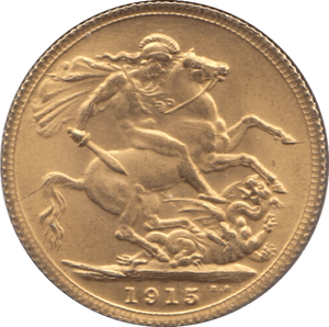 1915 GOLD SOVEREIGN ( UNC ) 2 - Sovereign - Cambridgeshire Coins