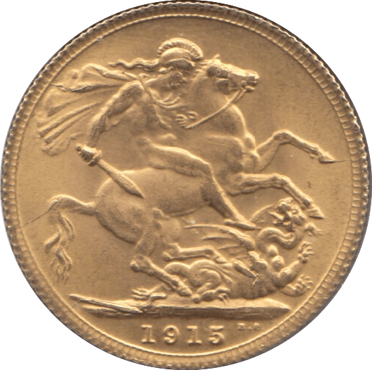 1915 GOLD SOVEREIGN ( UNC ) 2 - Sovereign - Cambridgeshire Coins