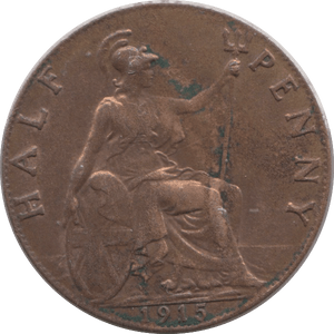 1915 HALF PENNY ( UNC ) - Halfpenny - Cambridgeshire Coins