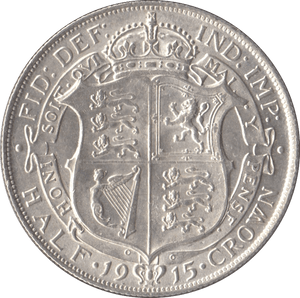 1915 HALFCROWN ( AUNC ) 13 - Halfcrown - Cambridgeshire Coins