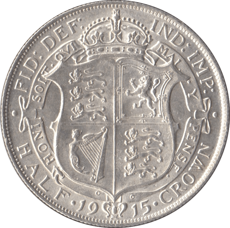 1915 HALFCROWN ( AUNC ) 13 - Halfcrown - Cambridgeshire Coins