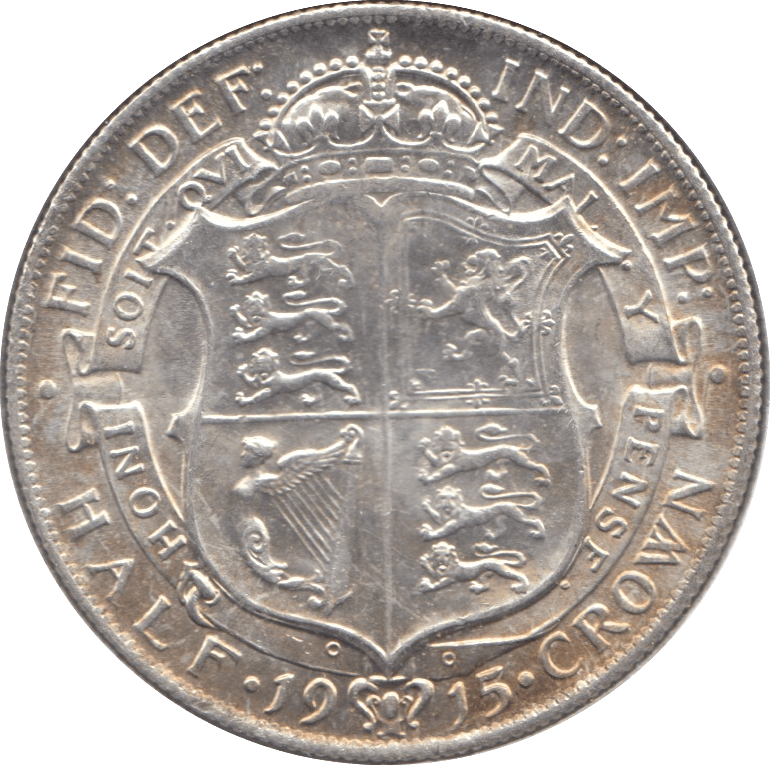 1915 HALFCROWN ( AUNC ) 4 - Halfcrown - Cambridgeshire Coins