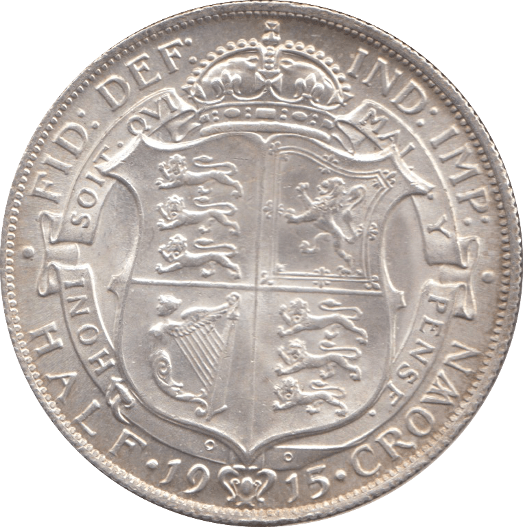 1915 HALFCROWN ( AUNC ) 4 - Halfcrown - Cambridgeshire Coins