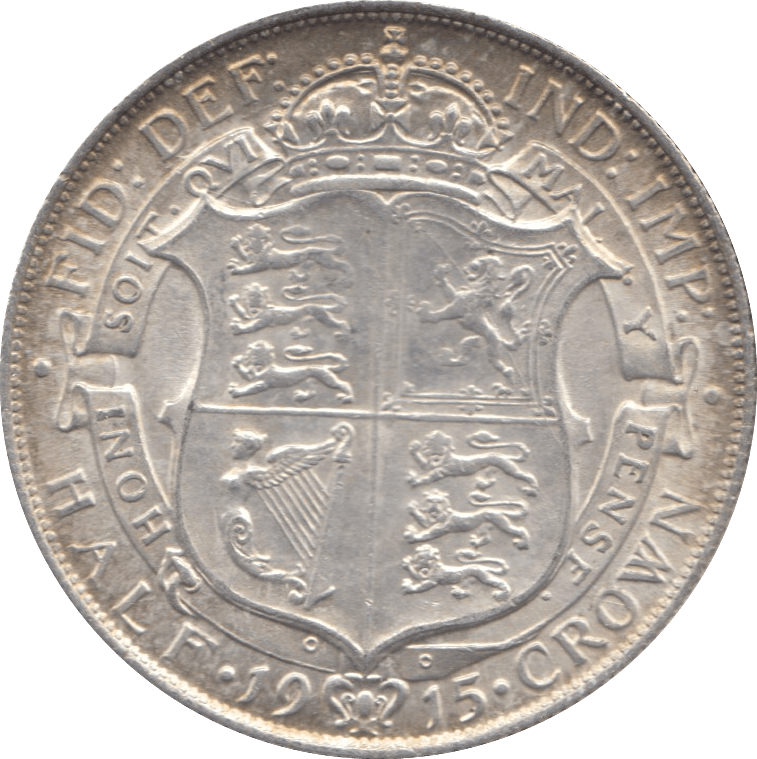 1915 HALFCROWN ( AUNC ) 4 - Halfcrown - Cambridgeshire Coins