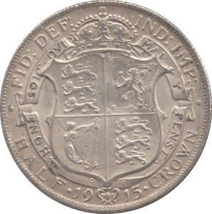 1915 HALFCROWN ( AUNC ) 6 - Halfcrown - Cambridgeshire Coins