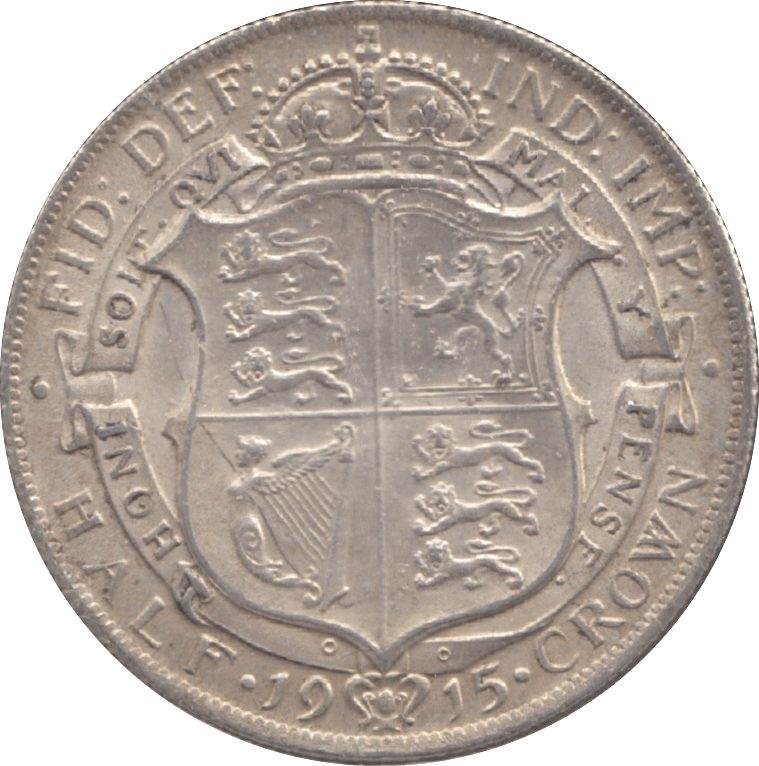 1915 HALFCROWN ( AUNC ) 6 - Halfcrown - Cambridgeshire Coins