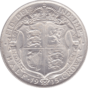 1915 HALFCROWN ( AUNC ) - Halfcrown - Cambridgeshire Coins
