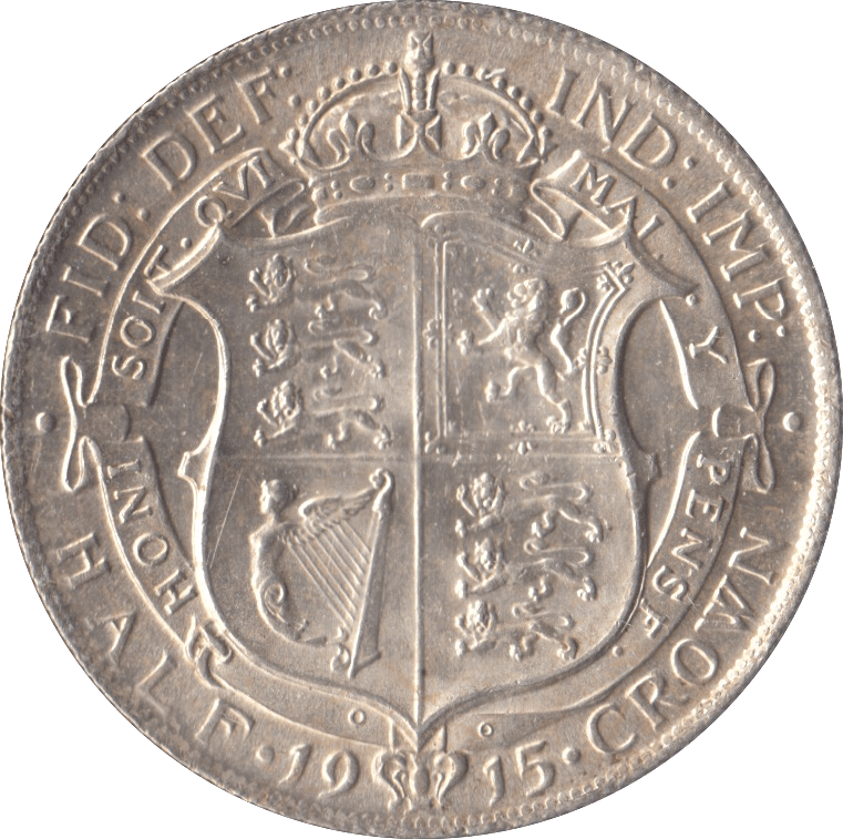 1915 HALFCROWN ( BU ) - Halfcrown - Cambridgeshire Coins