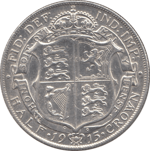 1915 HALFCROWN ( EF ) 3 - Halfcrown - Cambridgeshire Coins