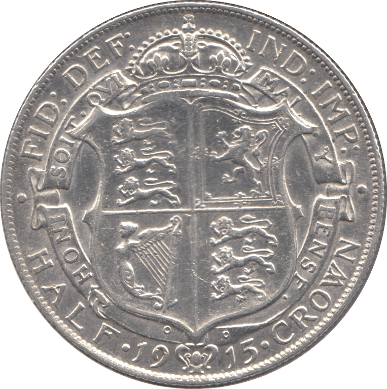 1915 HALFCROWN ( EF ) 3 - Halfcrown - Cambridgeshire Coins