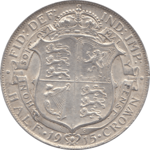 1915 HALFCROWN ( EF ) 3 - Halfcrown - Cambridgeshire Coins