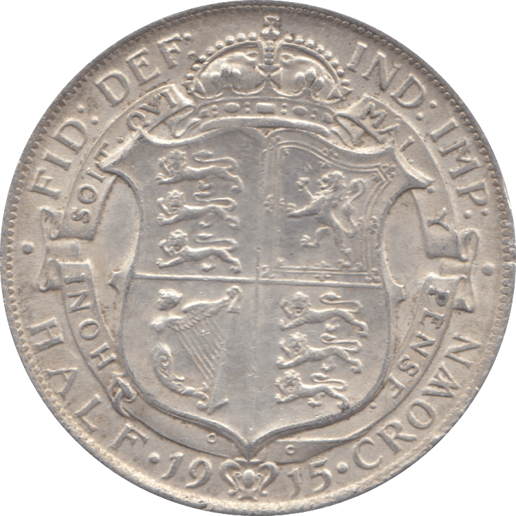 1915 HALFCROWN ( EF ) 3 - Halfcrown - Cambridgeshire Coins