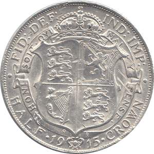 1915 HALFCROWN ( EF ) 6 - Halfcrown - Cambridgeshire Coins