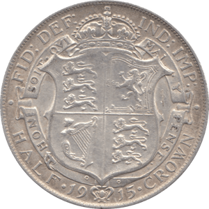 1915 HALFCROWN ( EF ) 6 - Halfcrown - Cambridgeshire Coins