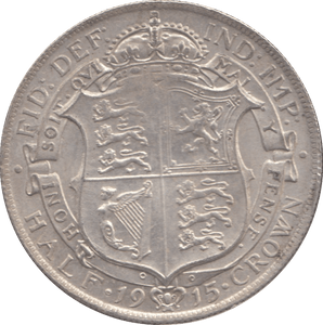 1915 HALFCROWN ( EF ) 6 - Halfcrown - Cambridgeshire Coins