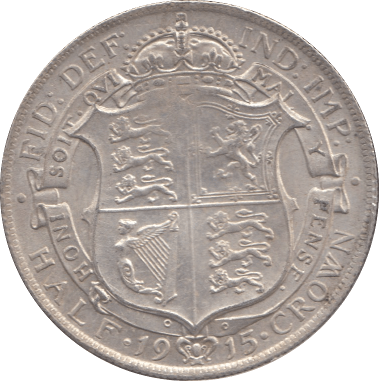 1915 HALFCROWN ( EF ) 6 - Halfcrown - Cambridgeshire Coins